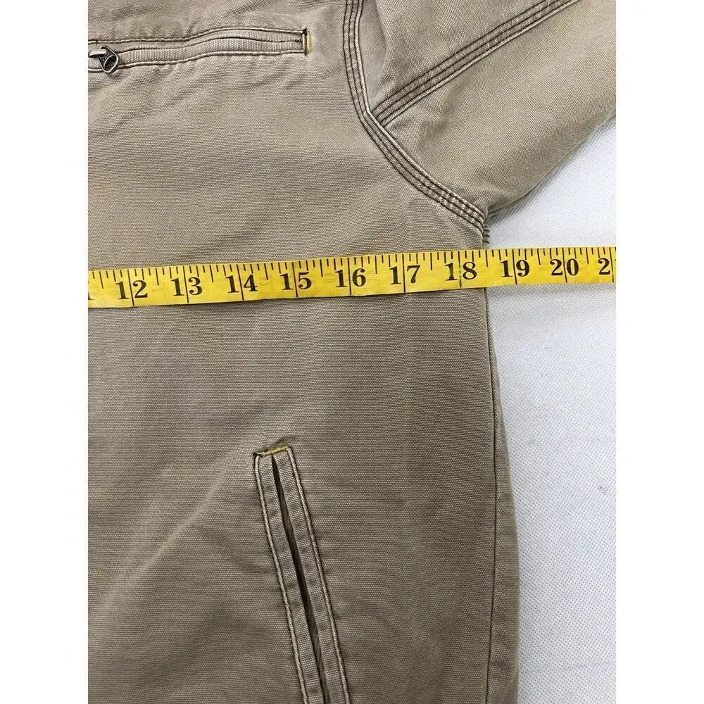 Old Navy Work Wear Canvas Chore Barn Utility Jacket Lined Fleece Youth Size 7